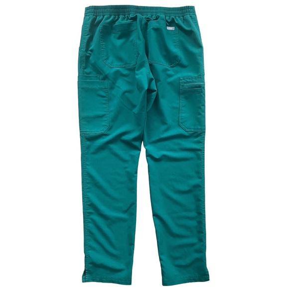 FIGS Yola Skinny Straight Leg Scrub Pants Jade Green - Picture 5 of 8